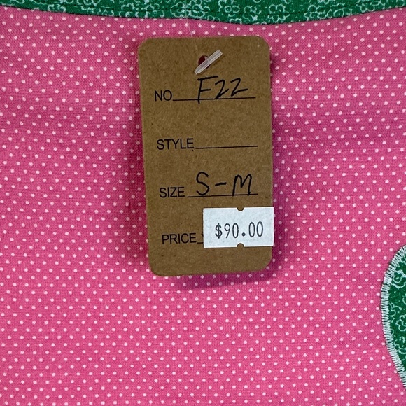 NWT Handmade by Erika Cotton Pink Heart Mini Dress Size S - Picture 3 of 6